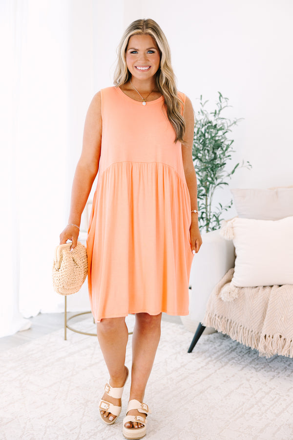 Lovely Choice Dress, Coral