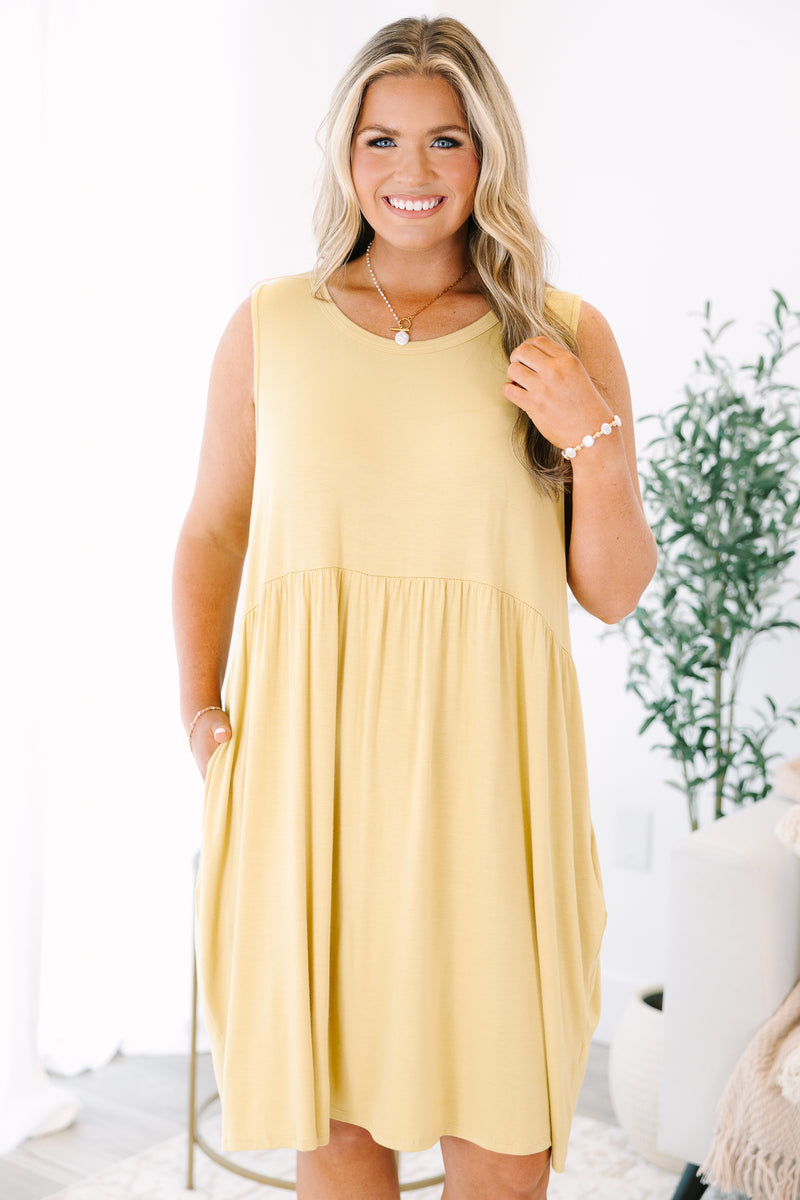 Lovely Choice Dress, Lemon – Chic Soul