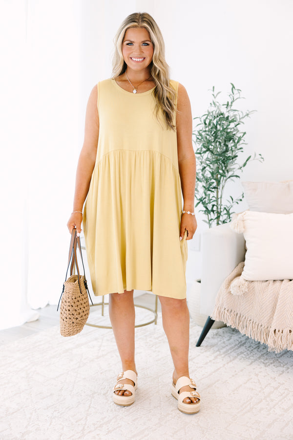 Lovely Choice Dress, Lemon