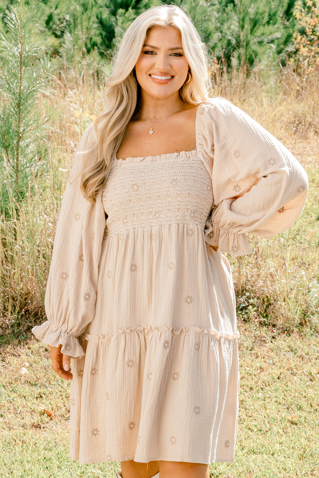 Lovely Days Dress, Tan  Chic Soul