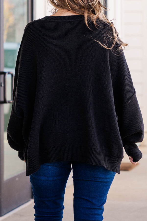 Free Magically Perfect Sweater, Black