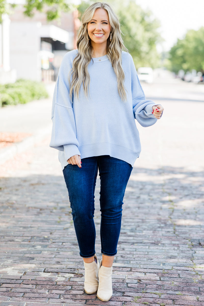 Magically Perfect Sweater, Light Blue – Chic Soul