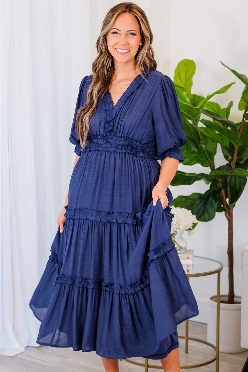 fitted lace wedding dress Adele Navy Backless Ruched Fishtail Cami Maxi Dress  Club L London