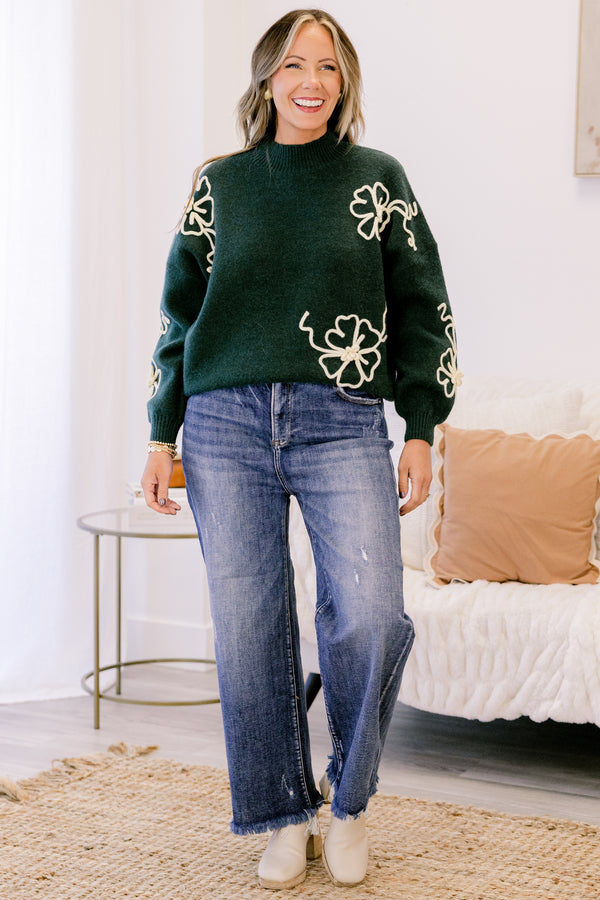 Chic Soul plus size clothing, dark wash straight leg denim jeans with a slightly frayed hem