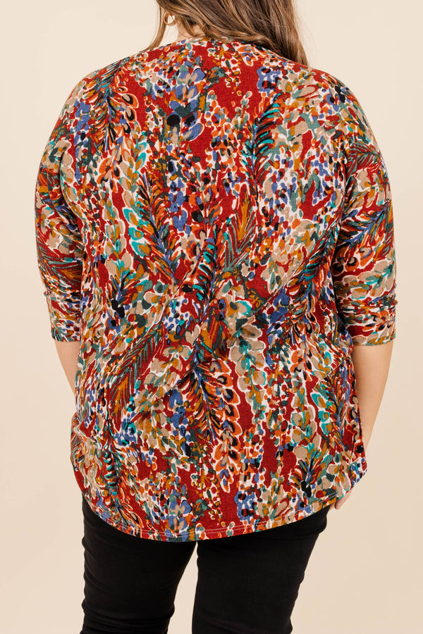 Make It Quick Tunic, Marsala