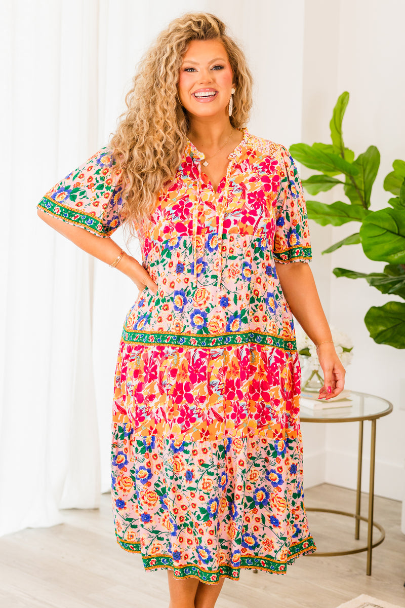 Women's Make Me Laugh Dress, Pink