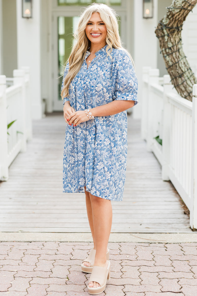 Women's Make My Night Dress, Blue