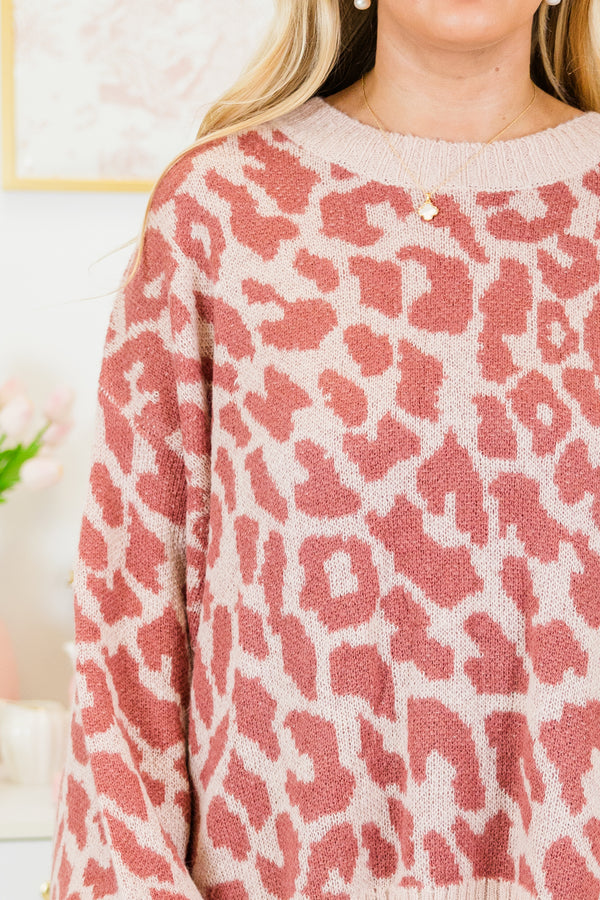 Me And The Jungle Sweater, Pink