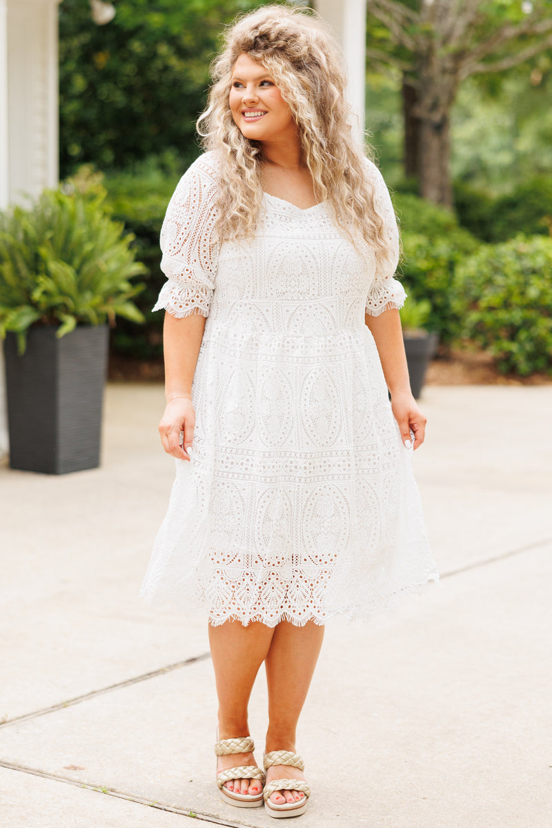 Meant To Be Together Dress, White – Chic Soul