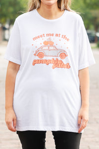 Tee for The Soul Take Me to The Pumpkin Patch Premium Heather Gray Graphic Tee - A2894PHG Small