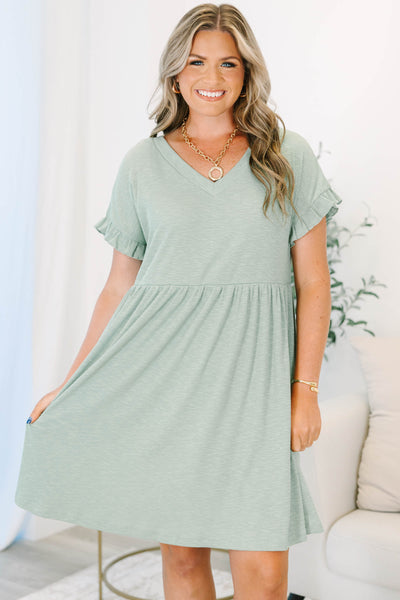 light sea green dress Mend Your Heart Dress, – Chic Soul Bouncy Dress