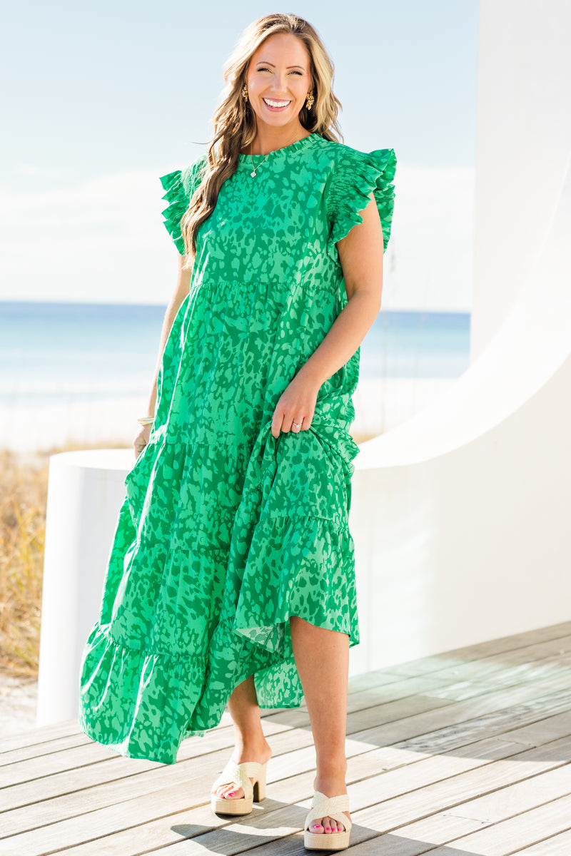 Mossy Meadows Maxi Dress, Green – Chic Soul