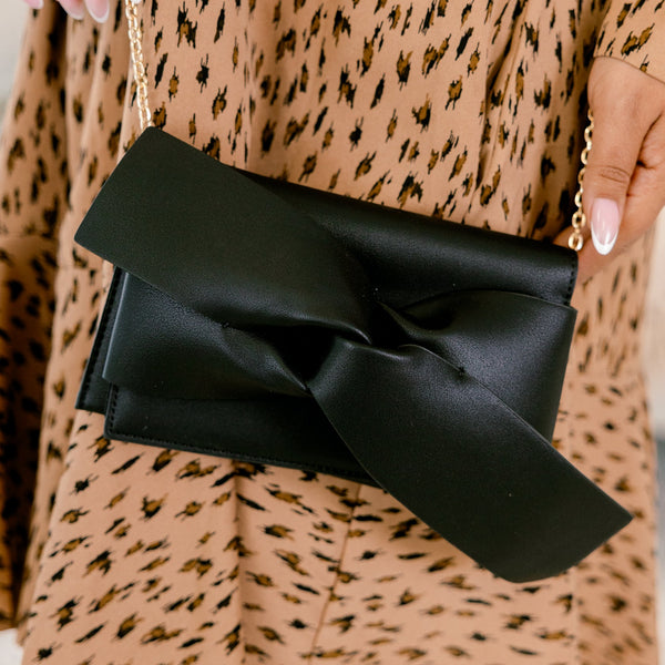 My Bowtiful Clutch, Black
