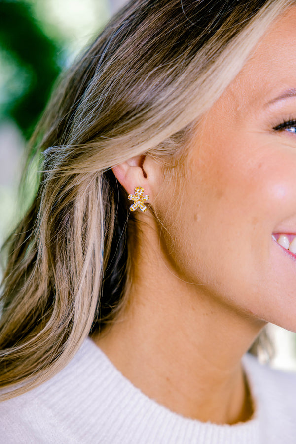 Chic Soul plus size clothing, gingerbread men studs