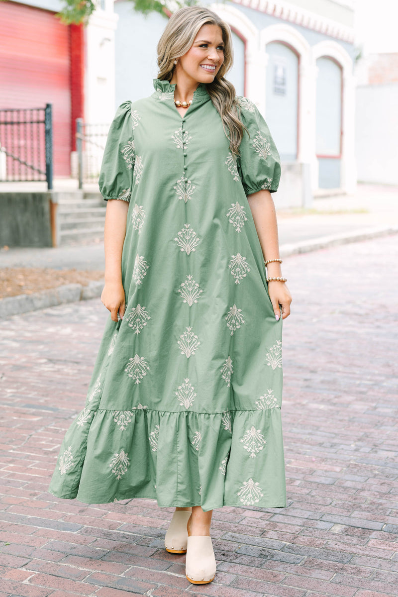 olive green and cream dress Women's Naturally Chic Dress, Black Shop Business Casual BIN-BOX SMW-SECT J Floor length Flowing maxi skirt sways Color:RUBY