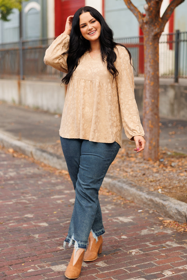 Chic Soul plus size clothing, dark wash denim mom jeans with frayed hemlines