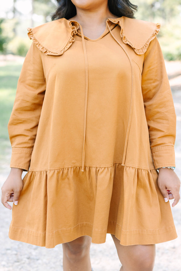 Never Grow Up Dress, Brown