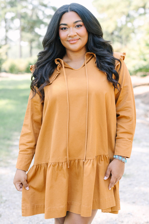 Never Grow Up Dress, Brown