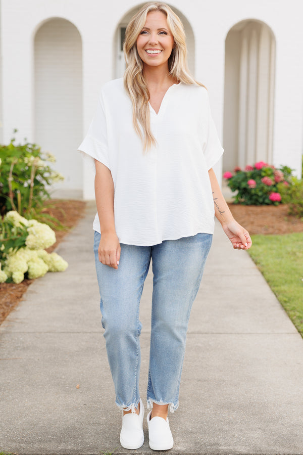 Ready To Love Top, White – Chic Soul