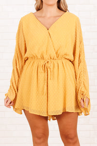 Night Lights Romper, Honey – Chic Soul