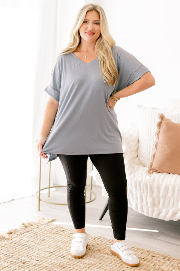 Chic Soul plus size clothing, full length black athletic leggings