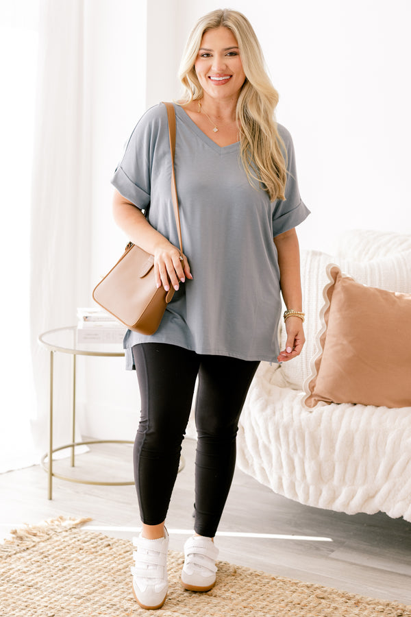 Chic Soul plus size clothing, full length black athletic leggings