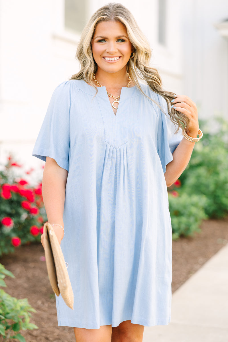 plus size baby blue dress Women's Off The Edge Dress, Blue