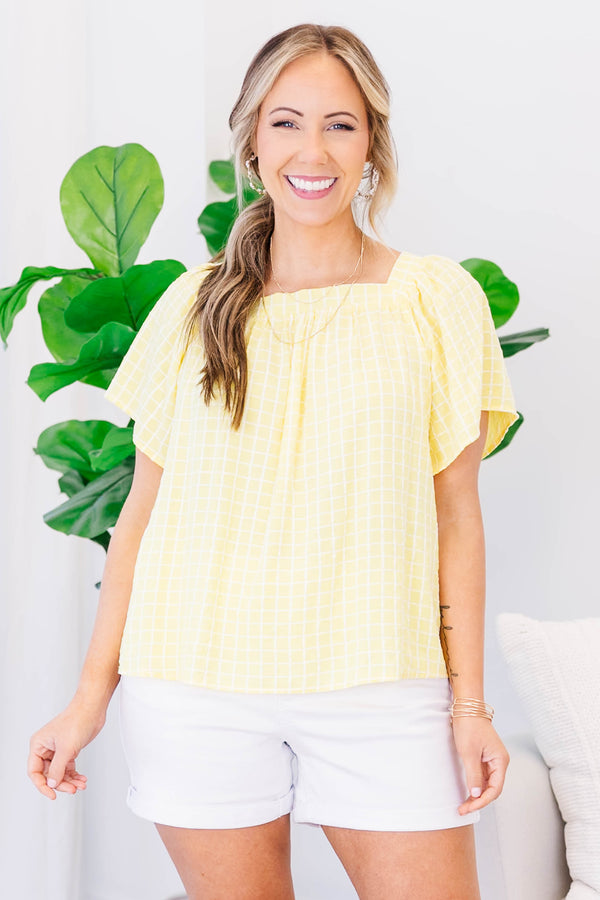 Can You Believe This Top, Yellow – Chic Soul