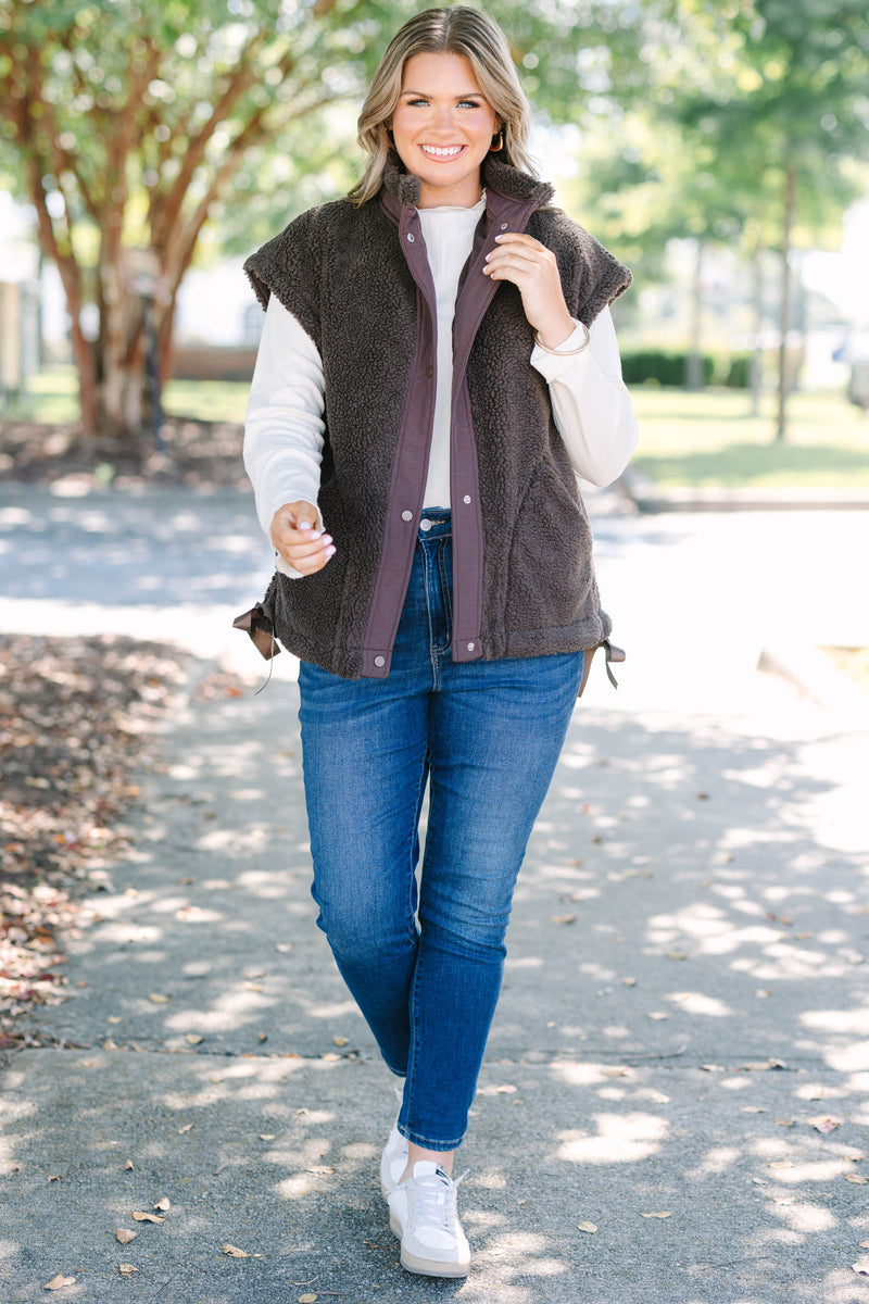 On Schedule Vest, Chocolate – Chic Soul