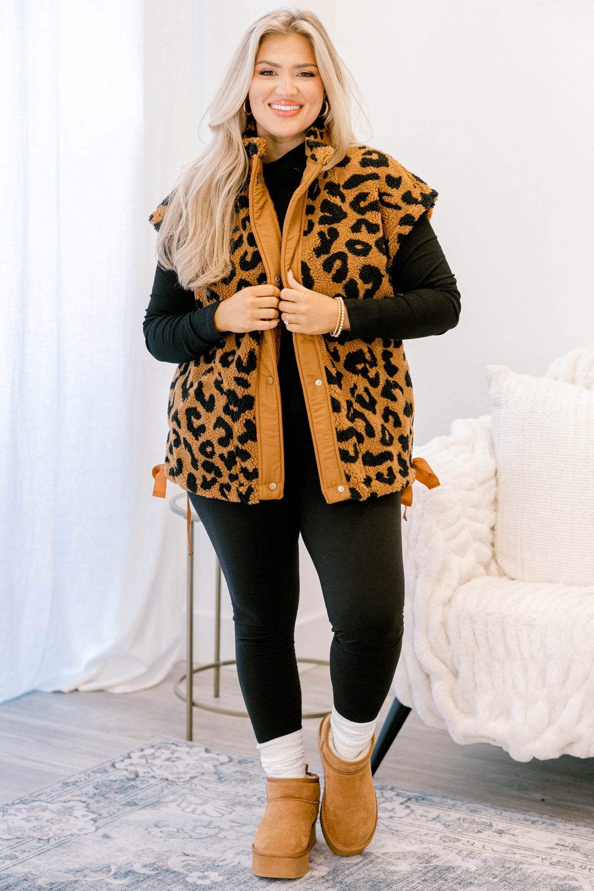 On Schedule Vest, Leopard – Chic Soul