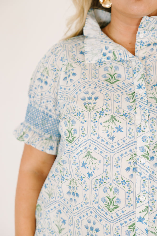 On Your Way Dress, Blue