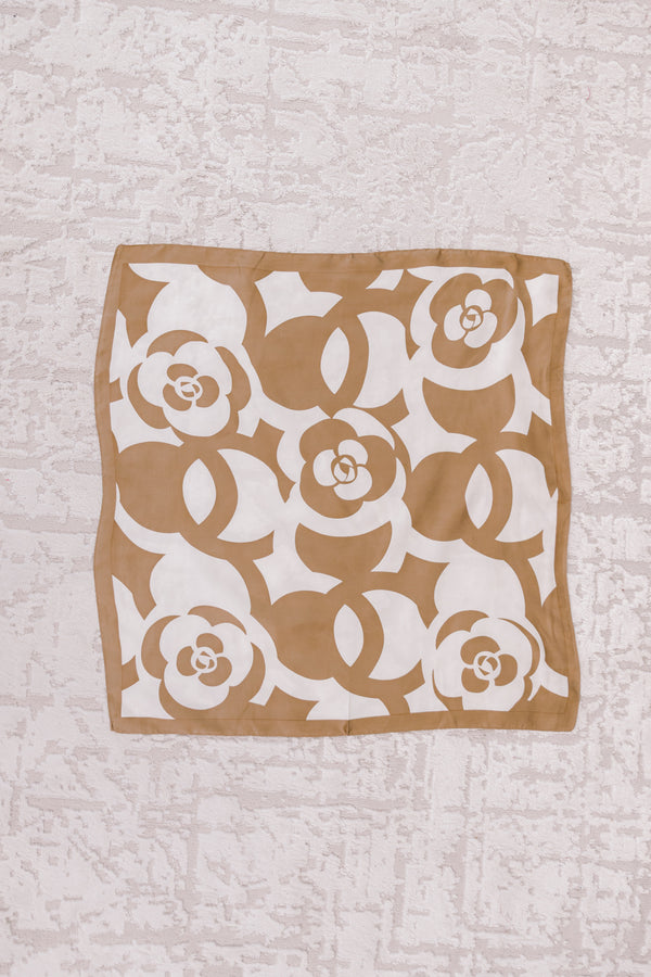 Chic Soul plus size clothing, brown and cream scarf