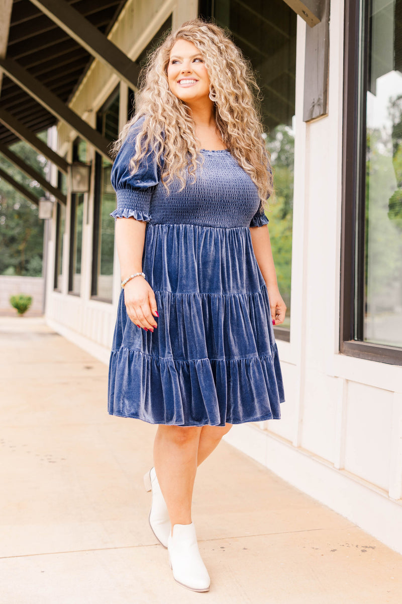 Sapphire Blue Plus Size Dresses