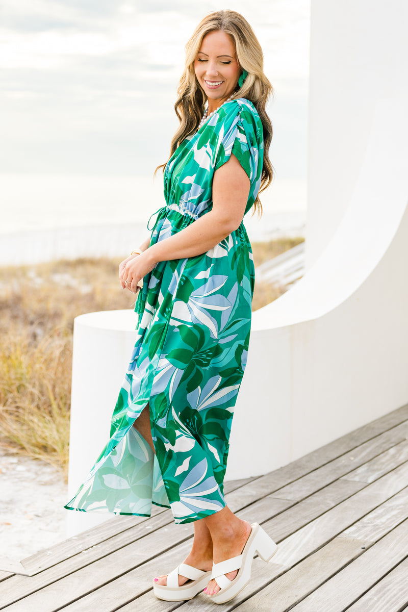 Orchid's Whisper Dress, Green – Chic Soul