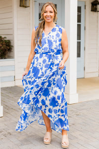 Rolling Hills Dress, Dusty Blue – Chic Soul