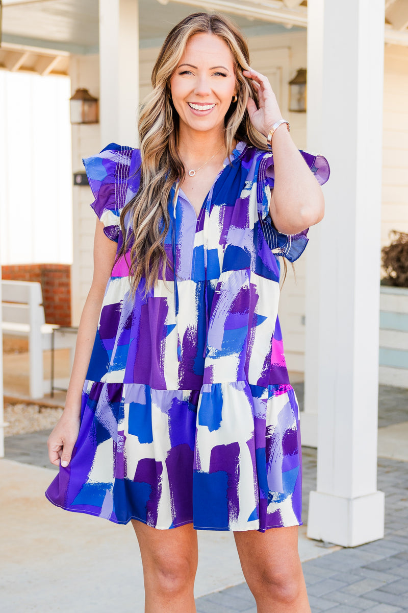 lilac flowy dress Lilac Serenity