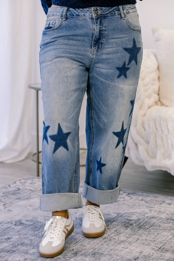 Passing Notes Jeans, Star Patch