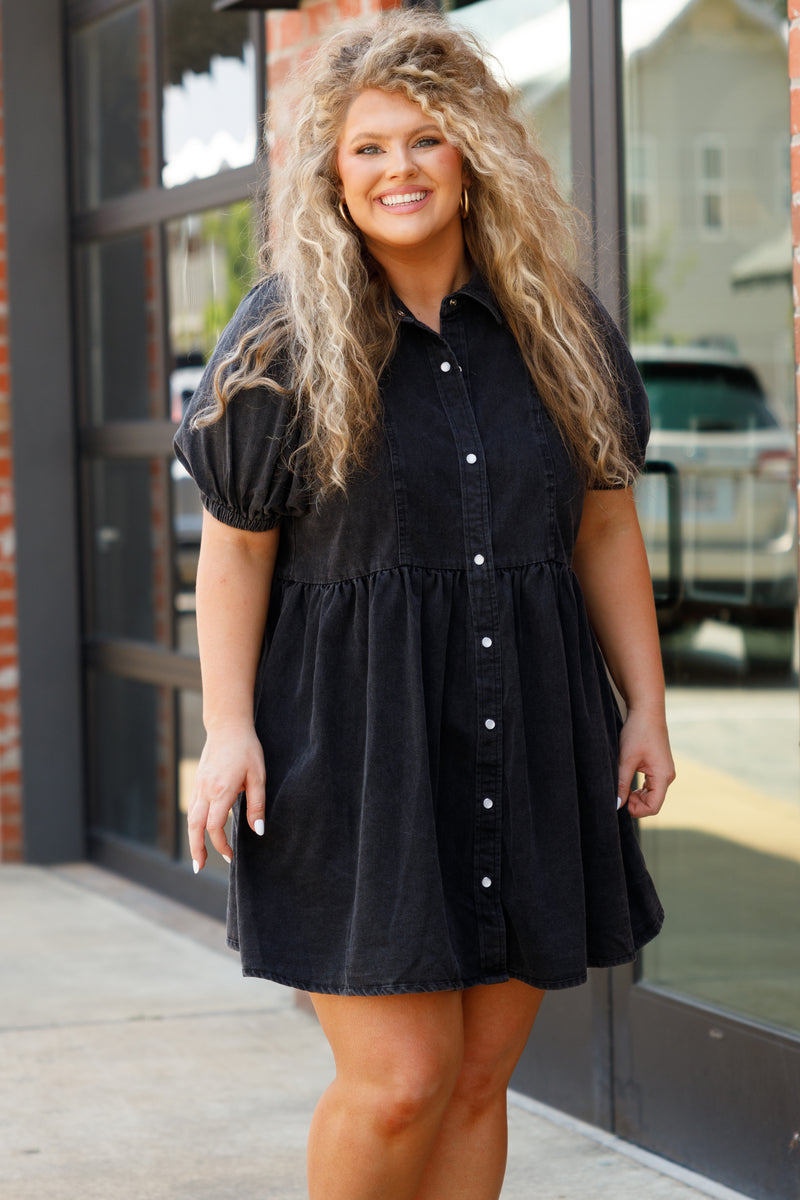 Women's Pretty Sweet Dress, Black | Size: 2X By Chic Soul Women's Pretty Sweet Dress, Black | Size: 2X By Chic Soul