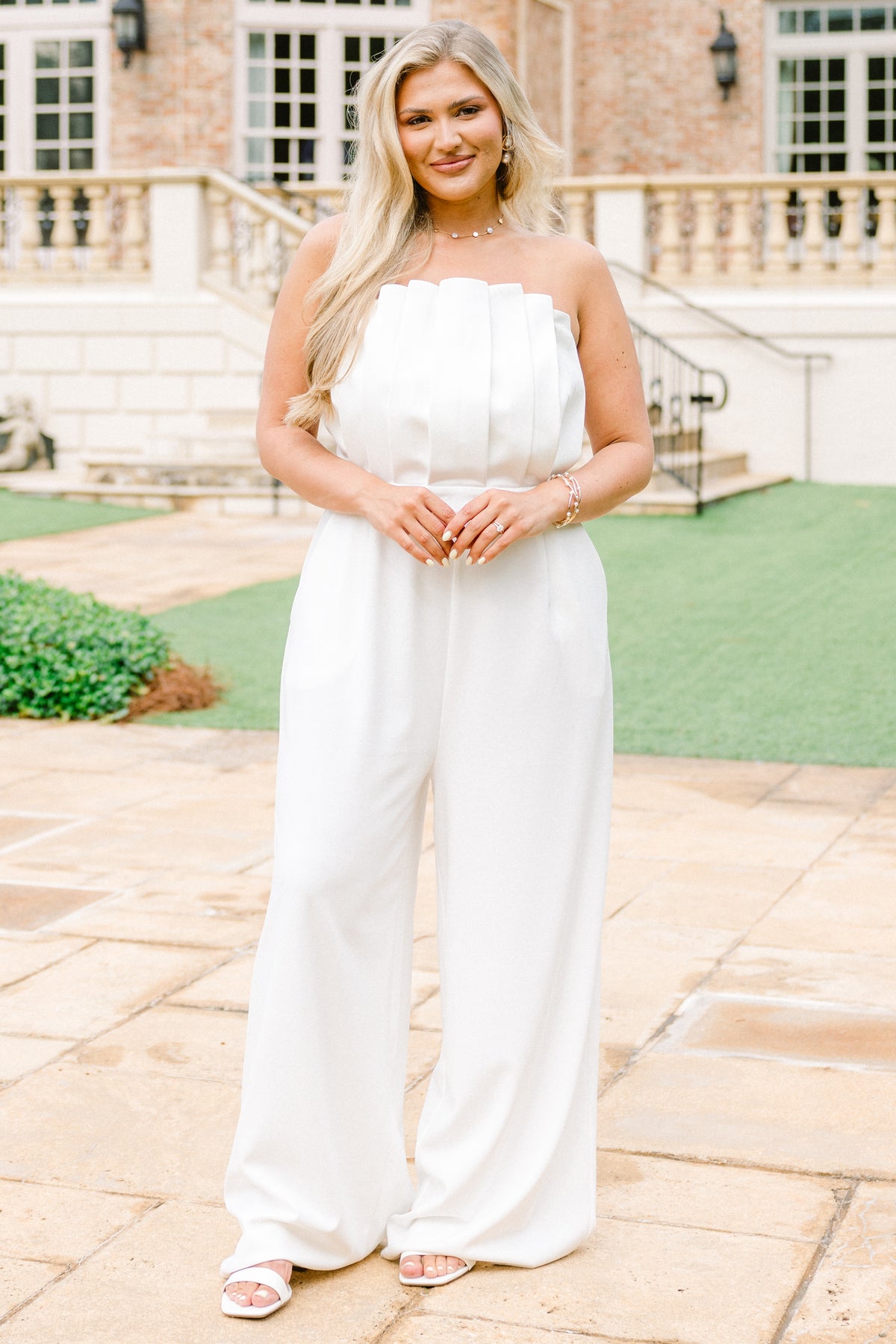 Women's Put A Ring On It Jumpsuit, White