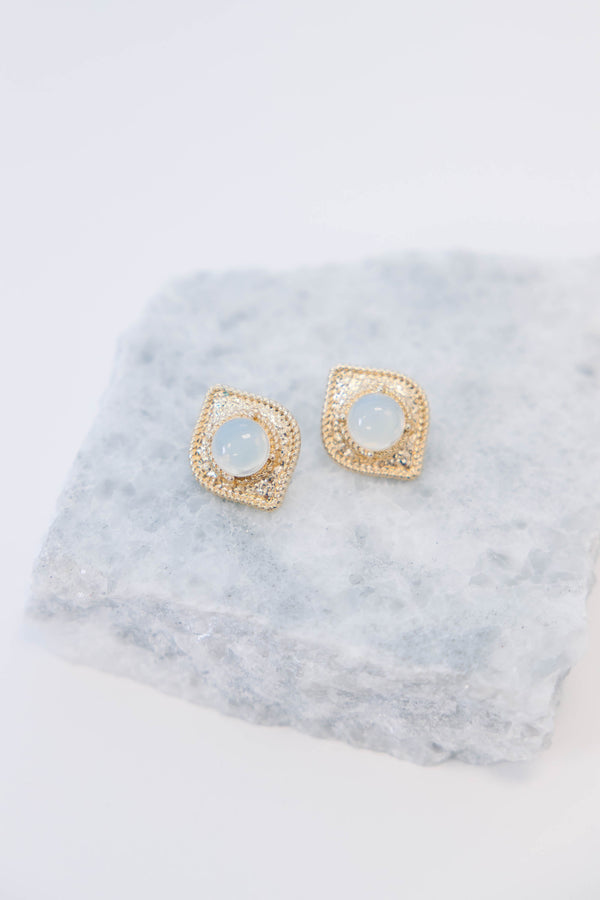 Radiant Touch Earrings, Gold