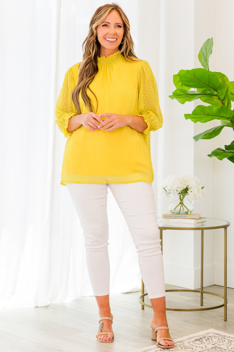 yellow blouse plus size
