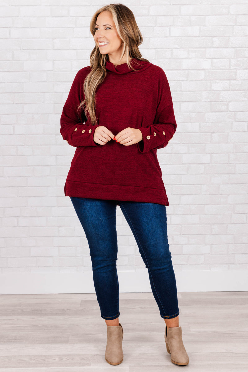 Mocha Elbow Patch Sweater