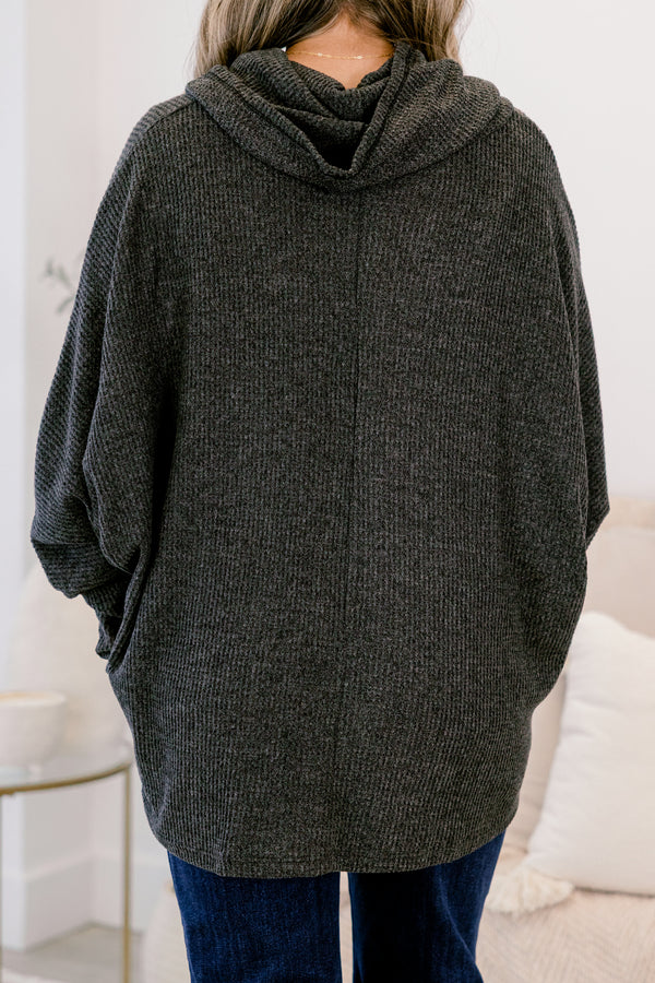 Chic Soul plus size clothing, black turtle neck chunky sweater and maxi dress set