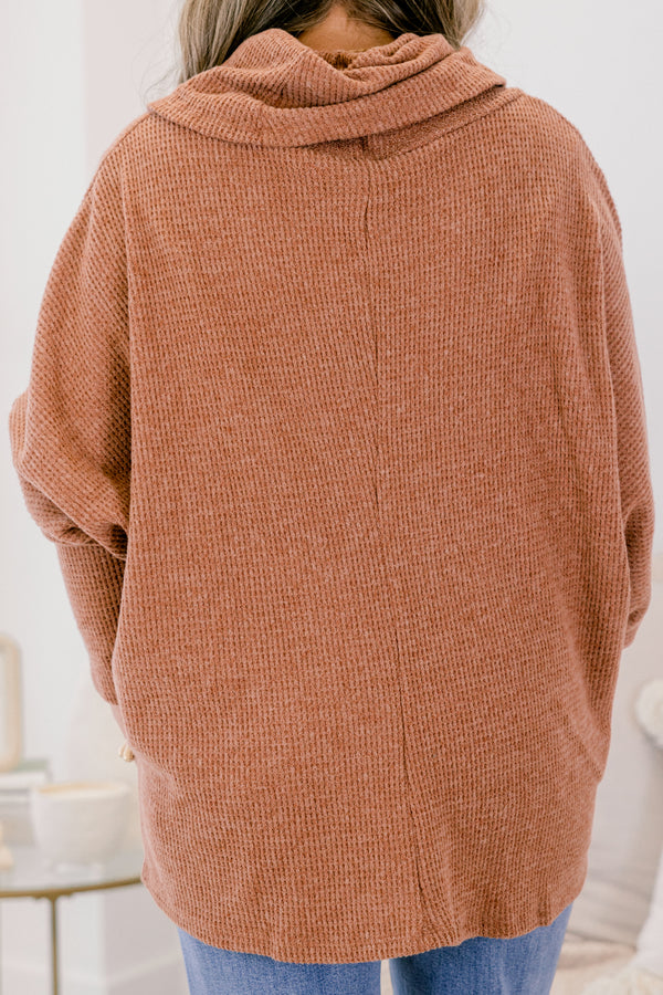 Chic Soul plus size clothing, brown turtle neck chunky sweater and maxi dress set