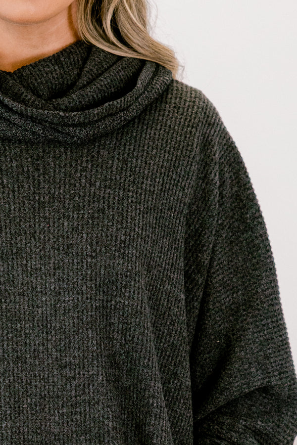 Chic Soul plus size clothing, black turtle neck chunky sweater and maxi dress set