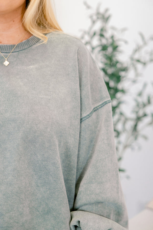 Chic soul plus size clothing, ash jade crewneck pullover