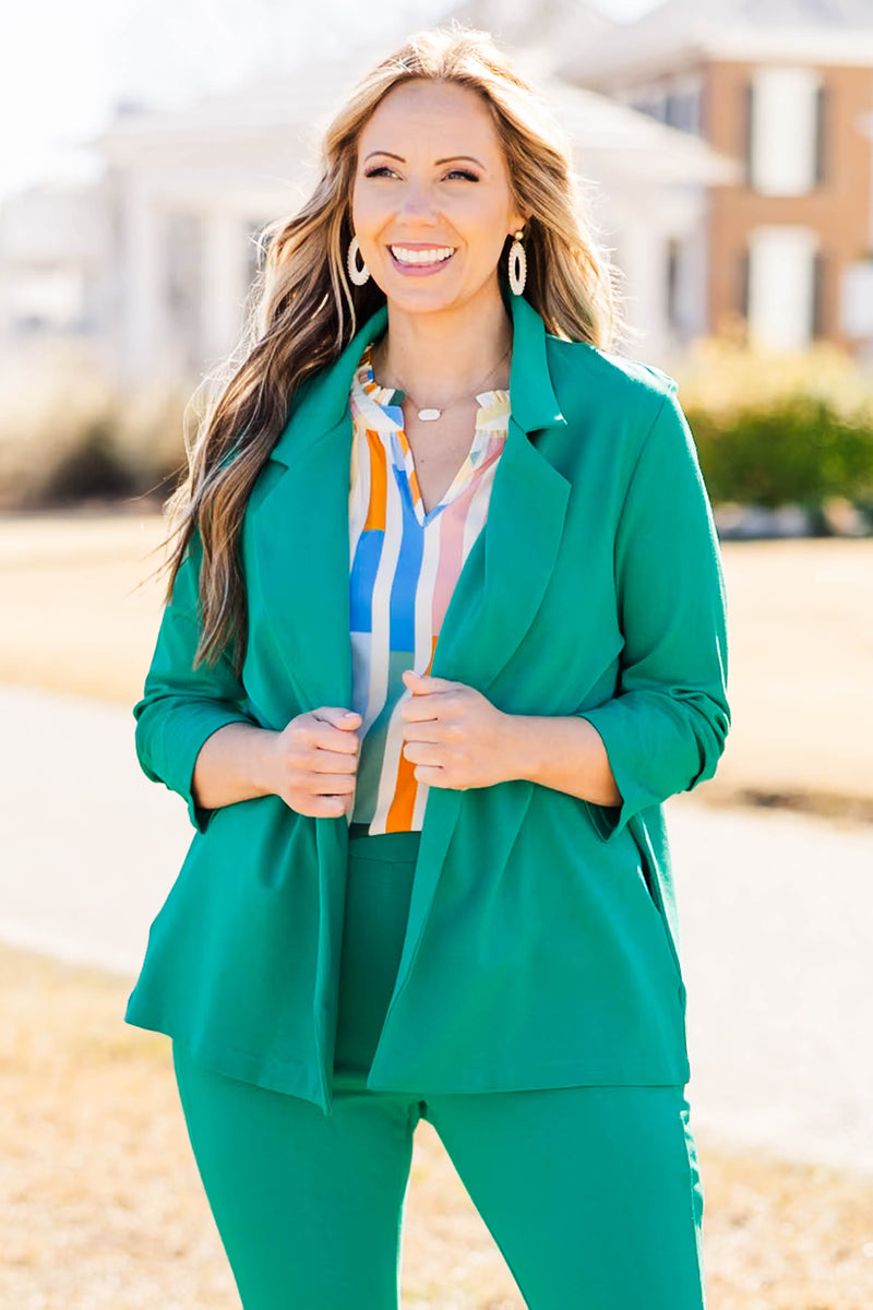 green blazer dress plus size Green Suit Dresses Plus Size Business Casual & Work Clothes