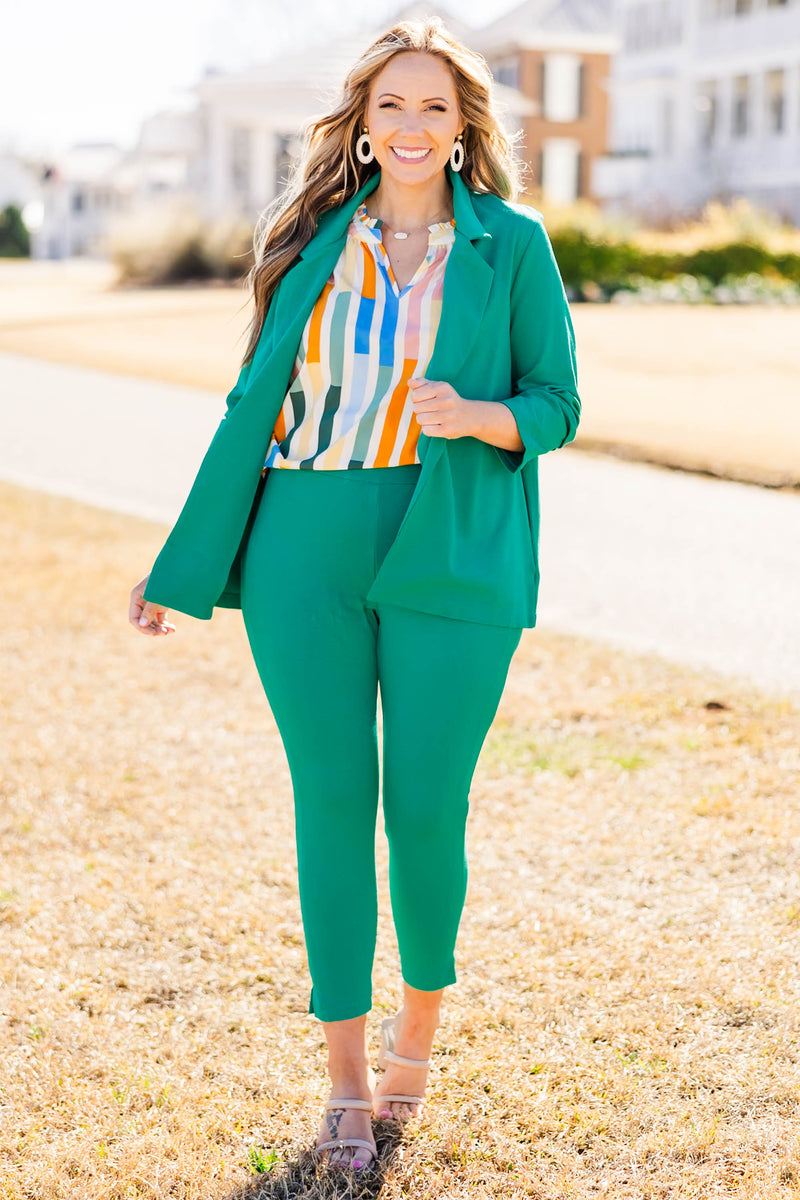 Women's She's A Trail Blazer, Green | Size: 1X By Chic Soul Women's She's A Trail Blazer, Green | Size: 1X By Chic Soul
