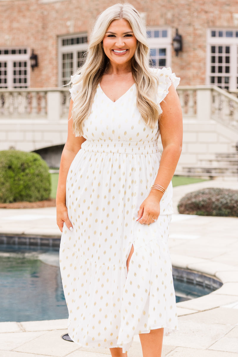 Women's Shining Brightly Maxi Dress, White