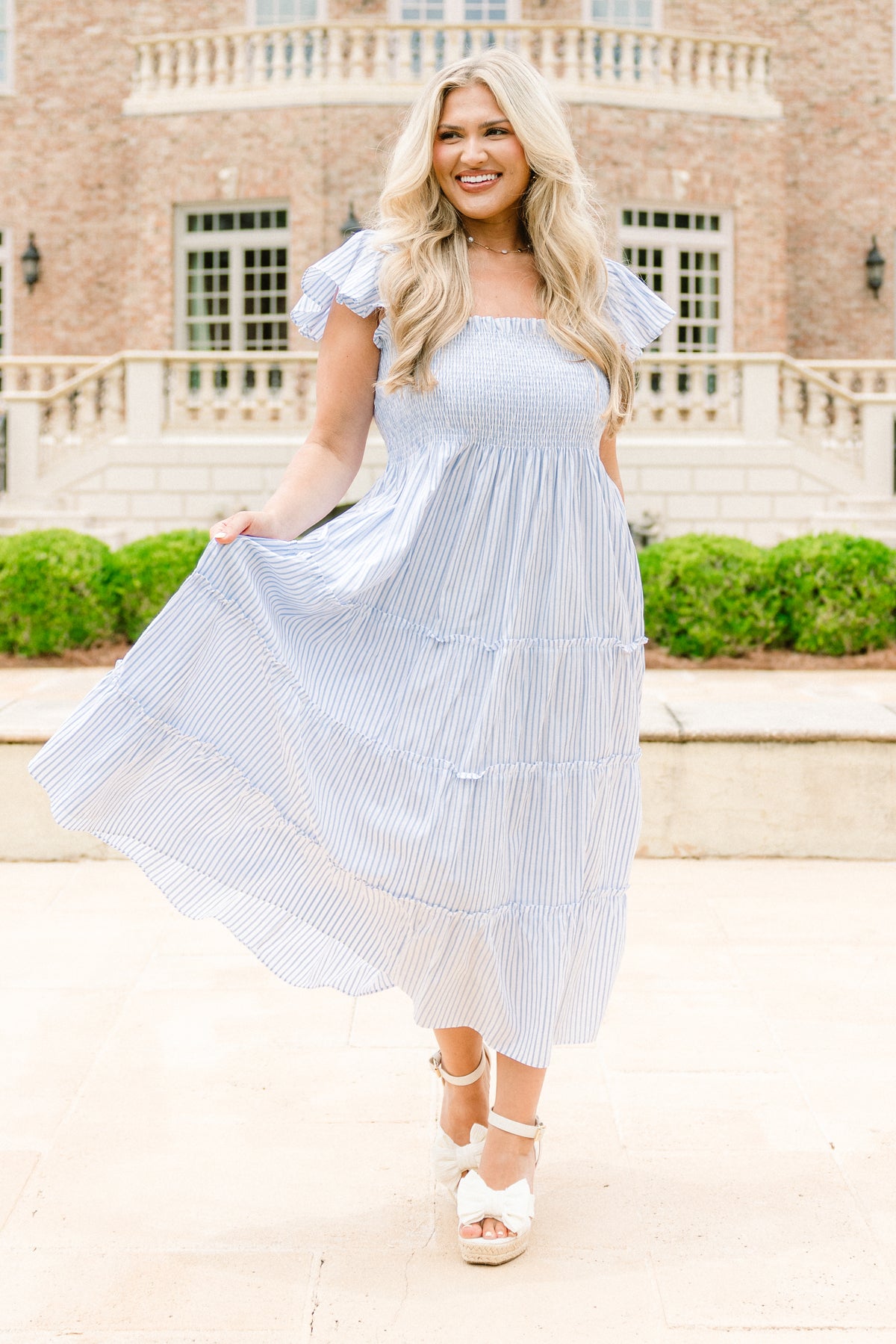 blue soul dresses Women's As It Should Be Dress, the hottest maxi is complete_the_look_review_us Width:Slim Short Dress | Patterned